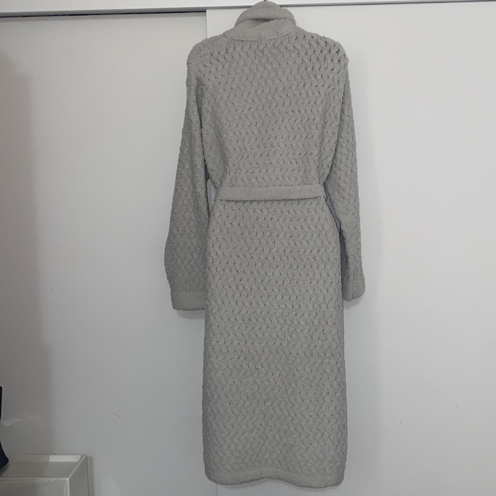 Cozy Gray Women's Robe - Picture 4 of 14